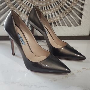 Prada Patent Leather Pointed Toe Heels